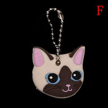 Load image into Gallery viewer, Lovely Animals Shape Key Ring Silicone Cap Head Cover Key Case Shell Keychain Jewelry Gift