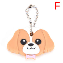 Load image into Gallery viewer, Lovely Animals Shape Key Ring Silicone Cap Head Cover Key Case Shell Keychain Jewelry Gift