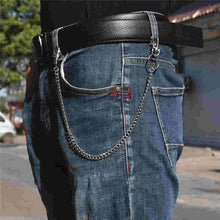Load image into Gallery viewer, Long Metal Wallet Chain Leash Pant Jean Keychain Ring Clip Men's Hip Hop Jewelry
